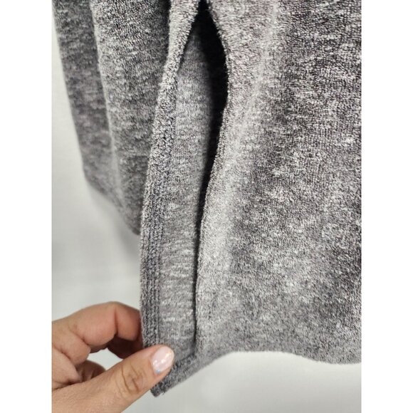 Aeropostale Womens Hoodie Medium Gray French Terry Lace Up Pullover Preppy - Picture 4 of 7